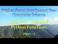 12th Computer Science Unit-II Chapter-7 Python Functions Part-1 EM