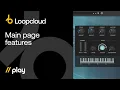 Loopcloud PLAY - Main page instrument features