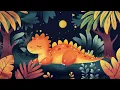 2 Hours Baby Sleep Lullaby | Relaxing Music Box & Sleeping Dino | Kidzen: Dino Day