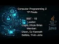 Computer Programming 2 TP Finals