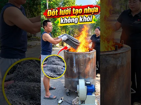 Lò Đốt Rác Không Khói - Đốt Lưới Lọc Nhựa Bằng Lò Đốt Công Nghiệp | Kỹ Sư Trần Thành Hữu
