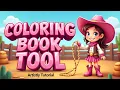 How to Make Kids Coloring Books with Artistly Step-by-Step Tutorial