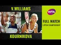 Venus Williams vs Anna Kournikova Full Match 1998 Lipton Championship final