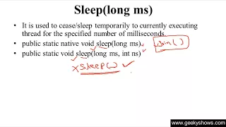 sleep Method in Java Programming Hindi