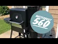 Masterbuilt 560 Gravity Fed Unboxing Assembly Burn-off Review and First Cook