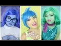 INSIDE OUT Makeup Tutorial Disgust Sadness Joy Anger Fear