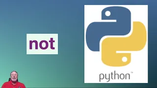 Python keyword reference NOT