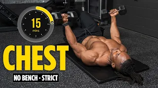 15-Min Lightweight Dumbbell Chest Workout | No Bench + Strict Reps
