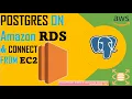 How to Create PostgreSQL Database in AWS RDS Connect PostgreSQL RDS using EC2 Instance AWS RDS