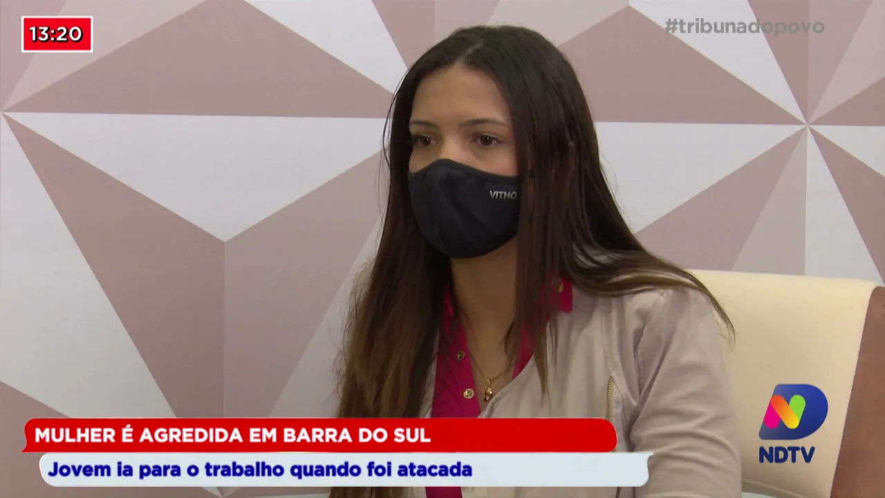 Mulher é agredida em Barra do Sul: Jovem ia para o trabalho quando foi atacada