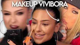 Me transformando na VIRGINIA com make nacional