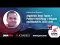 Algebraic Data Types Pattern Matching Elegant and readable Java code Balkrishna Rawool EN