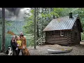 Download Lagu KOUDE REGENACHTIGE NACHT in een blokhut in de wildernis aan een meer!