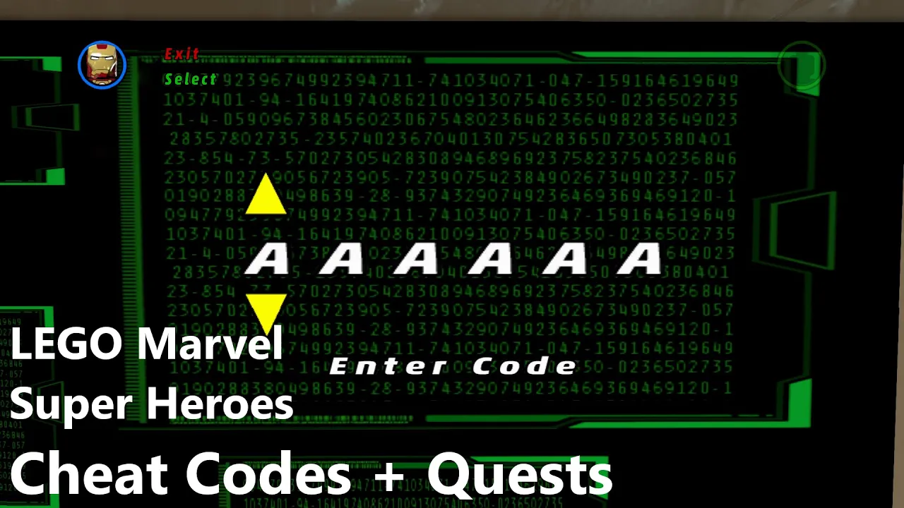 All Lego Marvel Super Heroes Cheat Codes!!! With Demos Of Every New Character!!!!!! Like the game? B. 