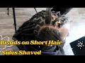 Knotless Braids Shaved Sides Braids for short hair