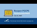 Reopen PGCPS Announcement CEO Dr Monica Goldson July 15 2020