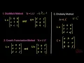 26 LU decomposition method - Doolittle s Method Crout s Factorization Method Cholesky s Method
