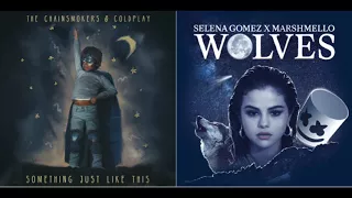 Download The Chainsmokers, Coldplay, Marshmello and Selena Gomez Mashup (Something Just Like This x Wolves) MP3