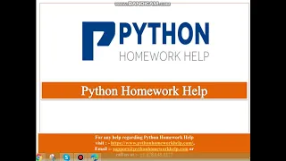 Python Homework Help
