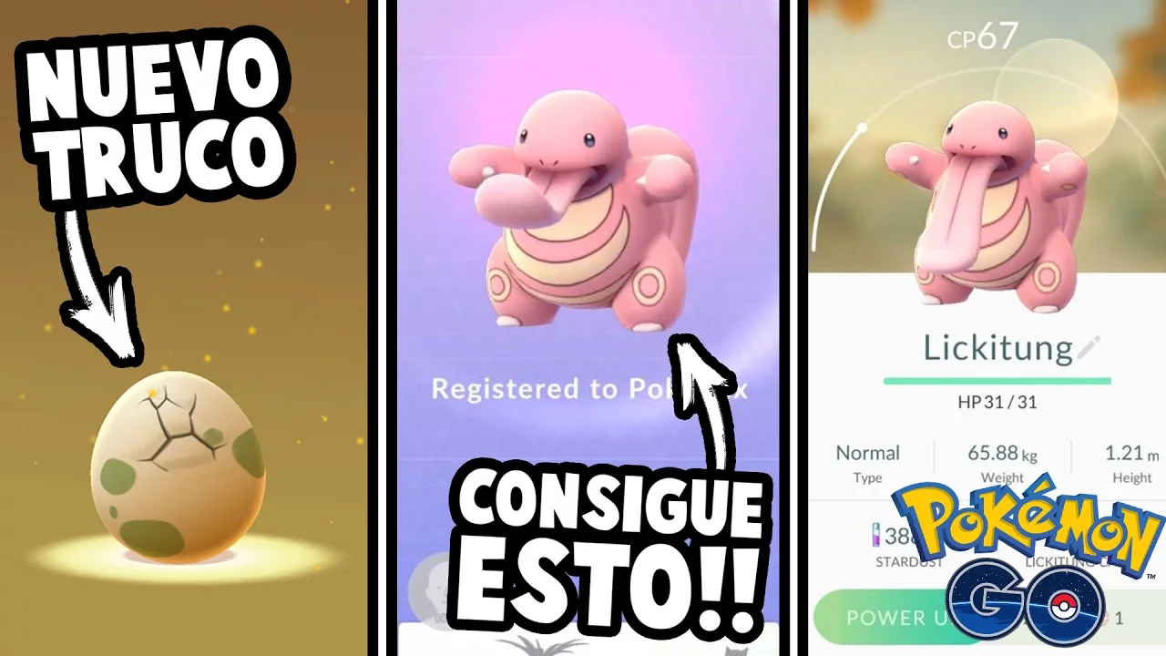 TRUCO PARA CONSEGUIR A LICKITUNG EN POKEMON GO NUEVO EASTER EGG POKEMON GO?