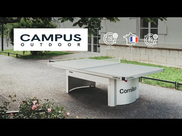 Masă Tenis de Masă Cornilleau 510 Campus Outdoor - Laminat 7mm, Fixare Sol, Clasa B