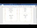 How to Make a Wedding Program in Word