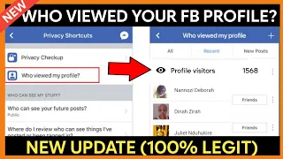 How To See Who Viewed My Facebook Profile 2024 Profile Visits On Facebook 
