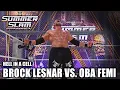 SummerSlam Highlights Brock Lesnar vs Oba Femi Hell in a Cell WWE on ESPN