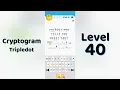 Cryptogram Tripledo Level 40 Solutions Logic Puzzle Game Mini Boss
