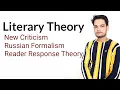 Literary Theory New Criticism Russian Formalism Reader Response theory post Structuralism