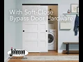 Johnson Hardware Soft-Close 138FB Sliding Bypass Door Hardware - Laundry Closet