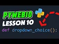 Lesson 10 Add a Dropdown Menu in Python Web App with PyWebIO - Super Simple