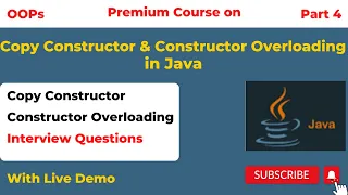 Java Copy Constructor Constructor Overloading with Explanation In Hindi OOPs KumarCoding