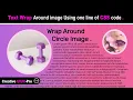 Wrap Text Around Circle of image using HTML And CSS uiuxpro