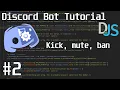 Javascript Bot Tutorial Discord js Episode 2 Common Commands