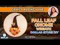 Festive DIY Fall Leaf Gnome Wreath Craft Tutorial