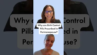 Why are birth control pills commonly prescribed in perimenopause