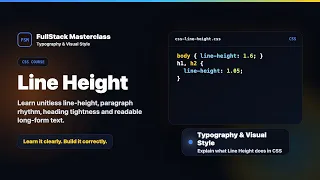 Line Height Explained FullStack Masterclass CSS Course