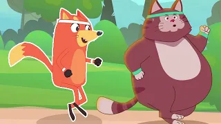 ثعلوب و القط الكسول دندنها