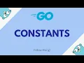 Constants in Go Go from Beginners