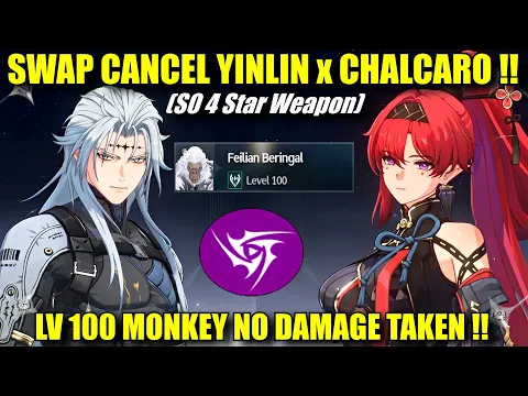 Download MP3 Swap Cancel Yinlin x Chalcaro VS Lv 100 Monkey NO DMG TAKEN !! Hazard Zone - Tower of Adversity