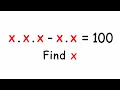 Can You Find X Solve This Equation Maths Puzzles Norafinity