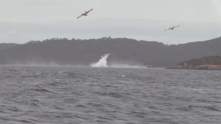 Sailing Greatcircle – Fire fighting seaplanes excercise Porquerolles (little bonus episode)