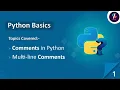 Python Tutorial for Beginners in Hindi Single and Multi-line Comments in Python