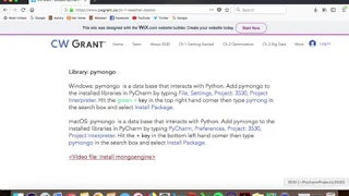 Install Pymongo