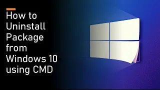 How to Uninstall Python package from Windows 10 using cmd Uninstall pip packages