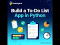 Build a To-Do List App in Python Task Manager with Priority Persistence