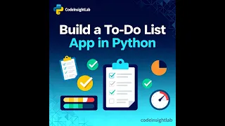 Build a To-Do List App in Python Task Manager with Priority Persistence