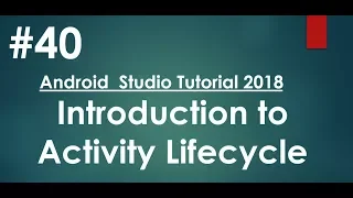 Android tutorial 2018 - 40