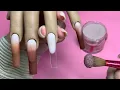 Shades of Brown French Tip Acrylic Nails Unbox Swatch Choclit Bar Collection beautyxmaira